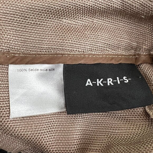 AKRIS 100% Silk Woven Pants Suit Blazer Jacket Coat Trousers Matching Coord Set - Picture 6 of 12